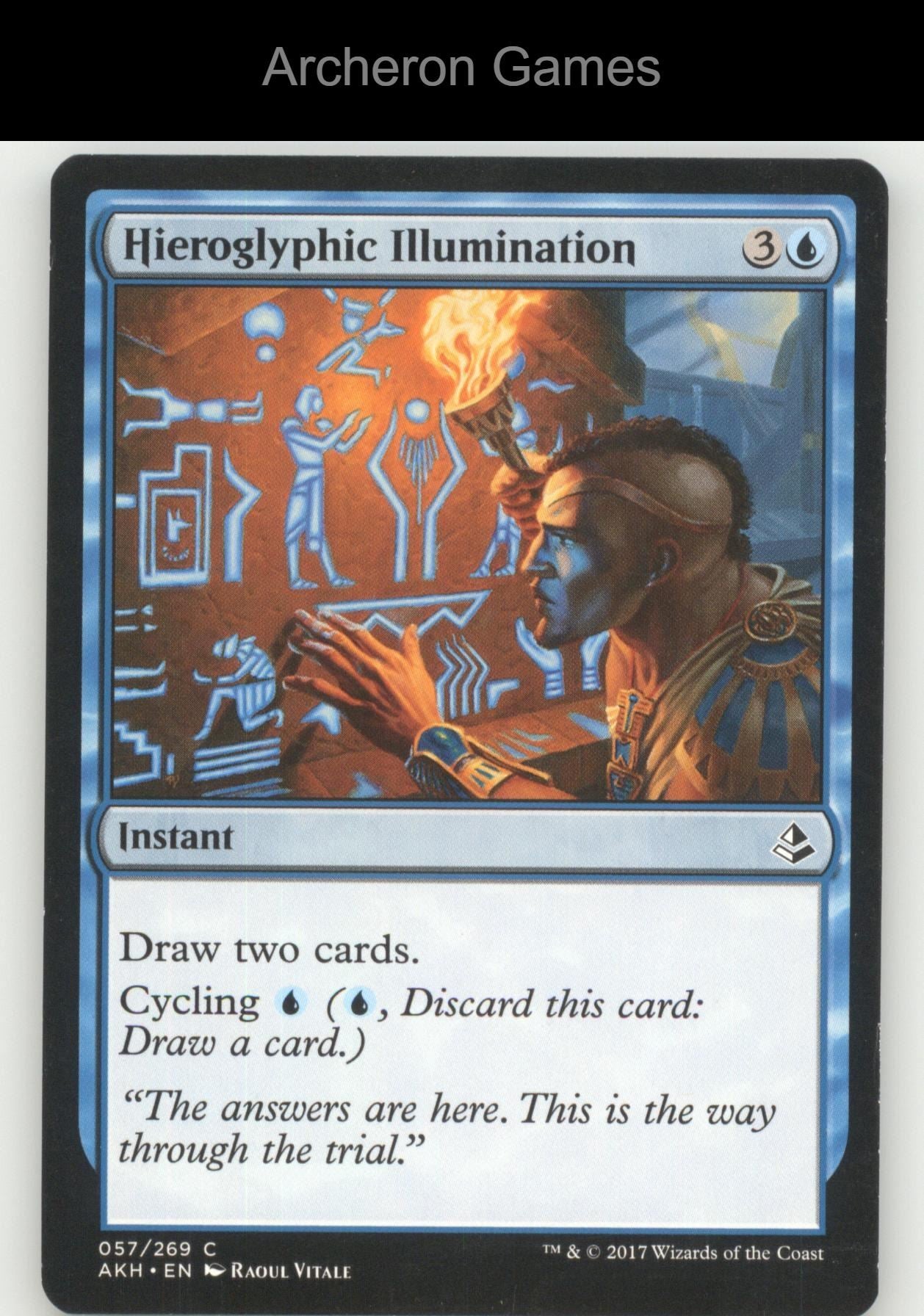 Hieroglyphic Illumination 57 C MTG Card The List Reprints