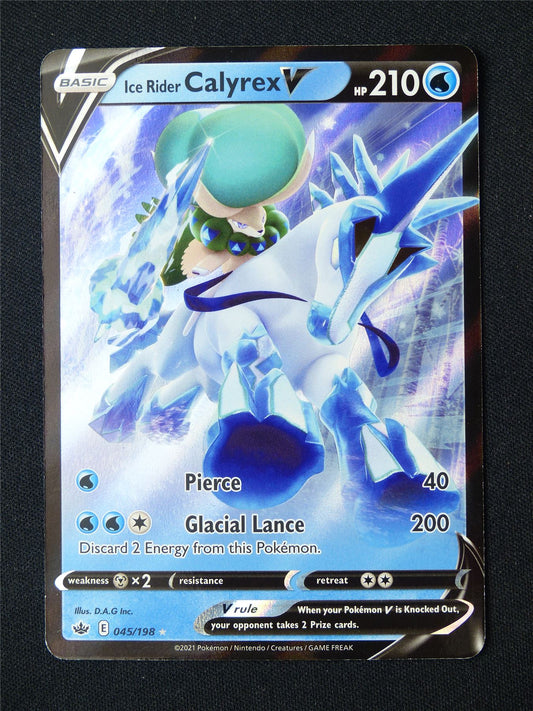 Ice Rider Calyrex V 045/198 Holo - Pokemon Card #8SQ