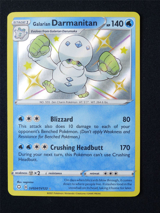 Shiny Galarian Darmanitan SV024/SV122 Holo - Pokemon Card #6UG