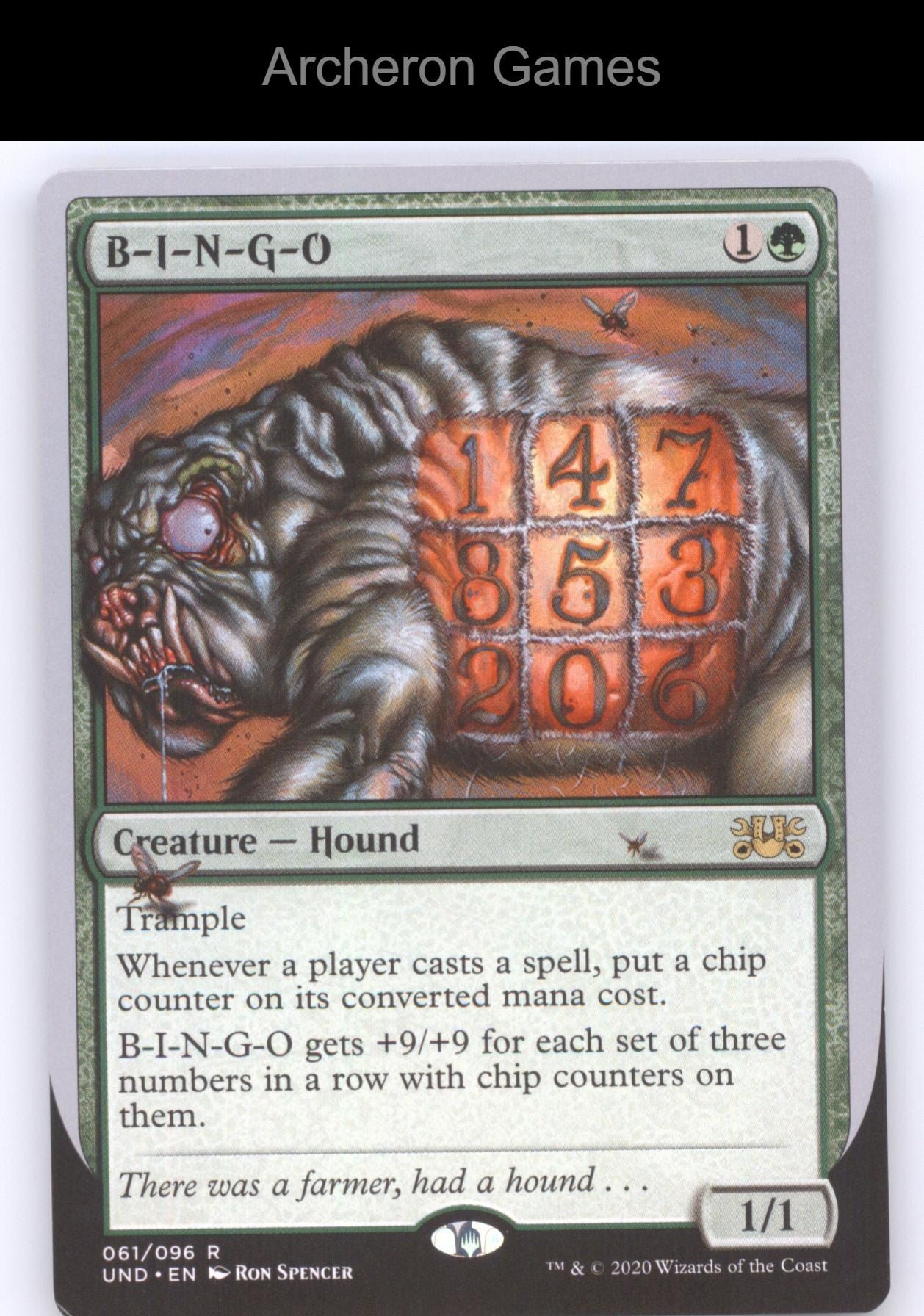 B-I-N-G-O 61 R MTG Card Unsanctioned