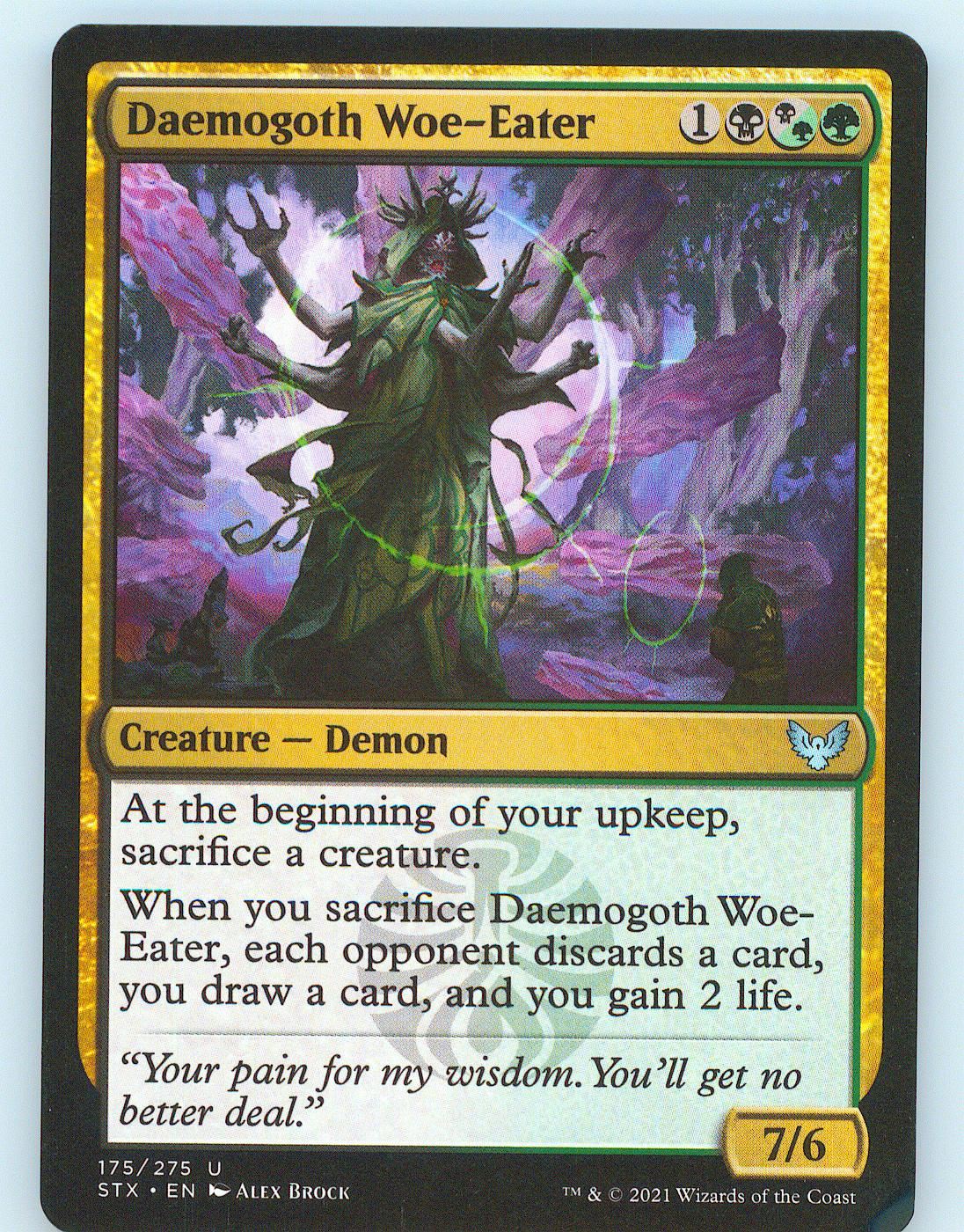 Daemogoth Woe-Eater 175 UC MTG Card Strixhaven: School of Mages