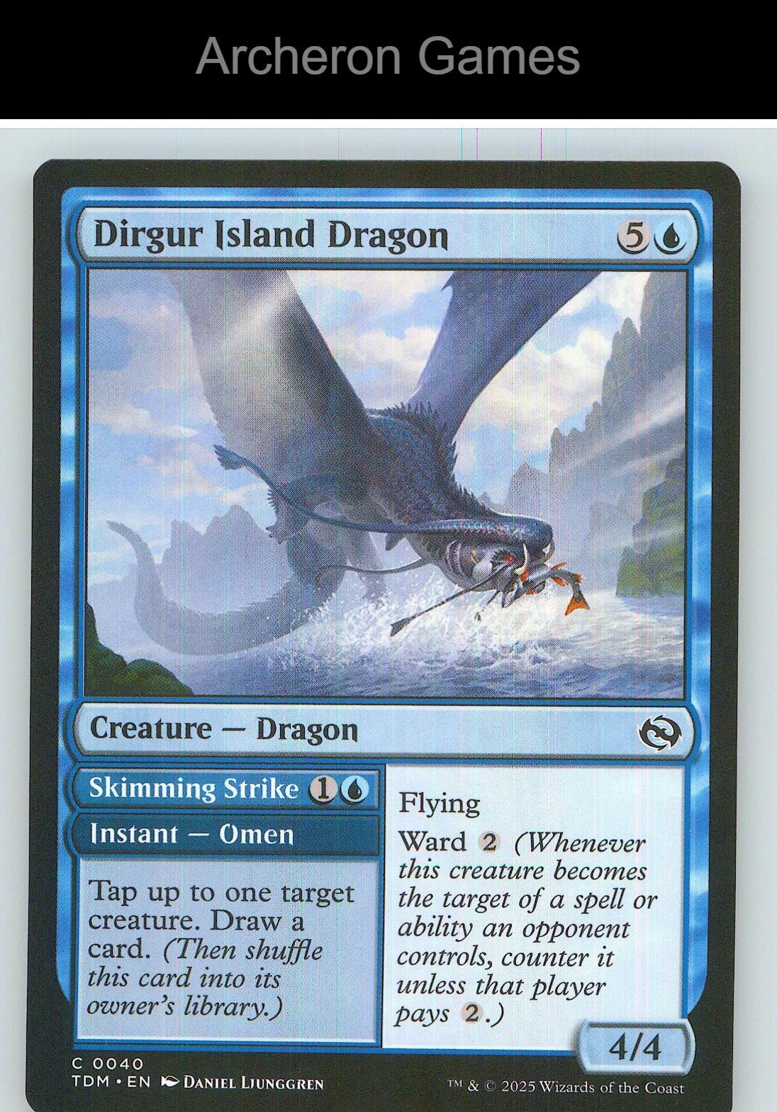 Dirgur Island Dragon TDM 40 C MTG Card NM/EX+