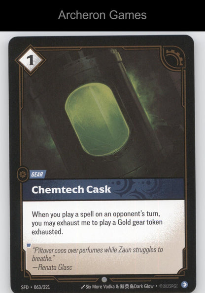 Chemtech Cask SFD 063/221 C  Card Spiritforged