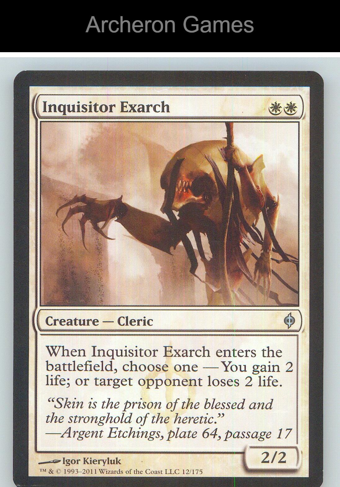 Inquisitor Exarch NPH 12 UC MTG Card NM/EX+