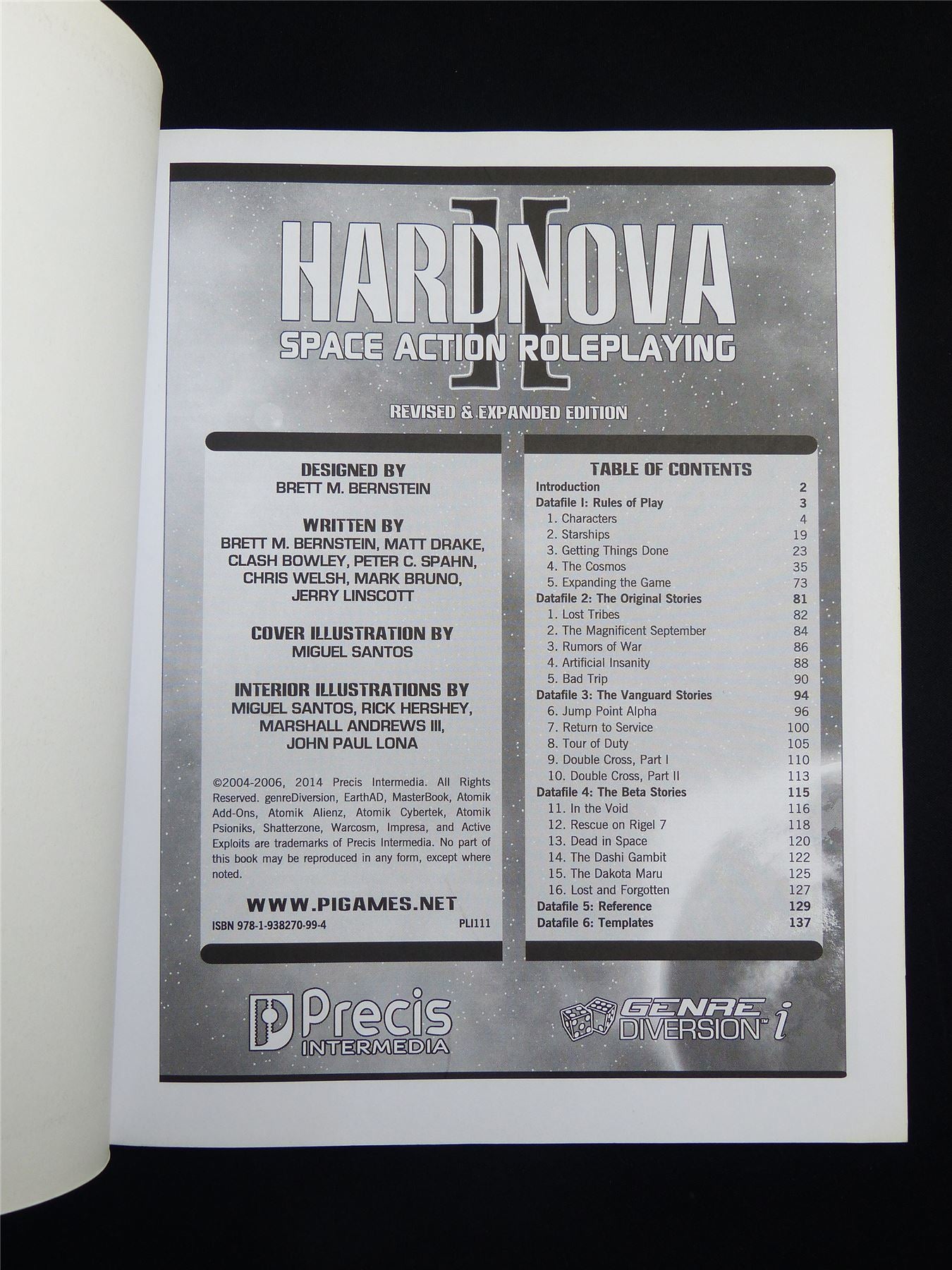 Hardnova Space Action Roleplaying Game Revised & Expanded Edition - Precis Intermedia Softback #2M4