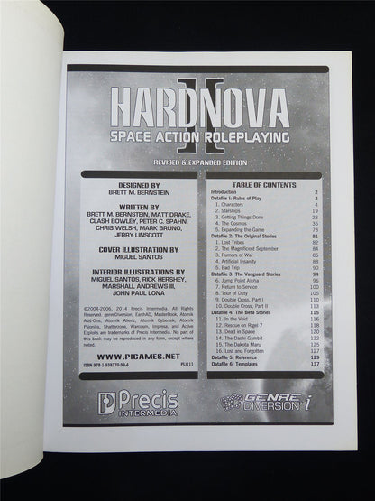 Hardnova Space Action Roleplaying Game Revised & Expanded Edition - Precis Intermedia Softback #2M4