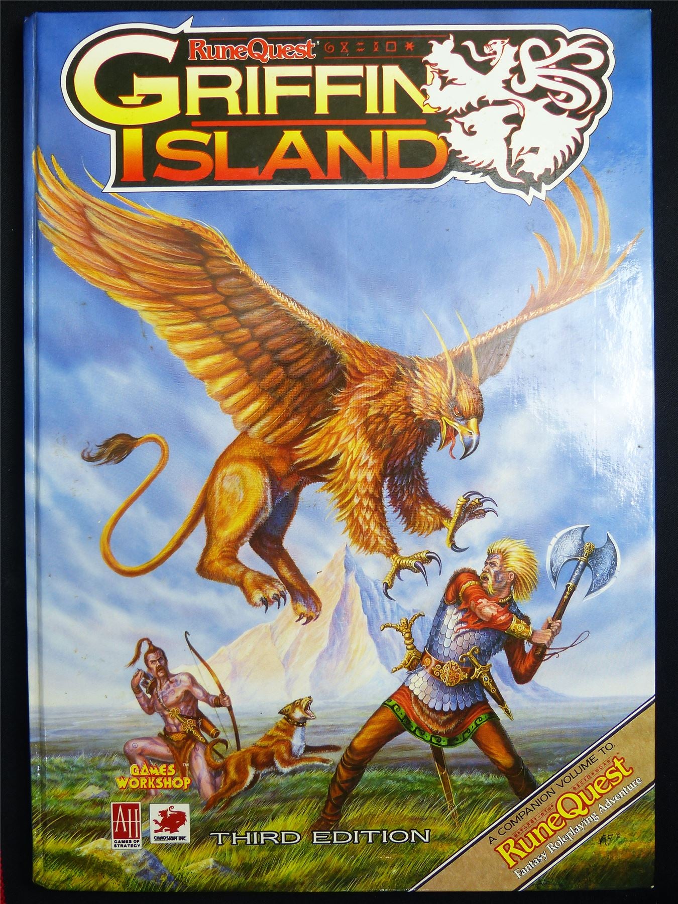 RuneQuest: Griffin Island with Map - Games Workshop Roleplaying Hardback #2ME