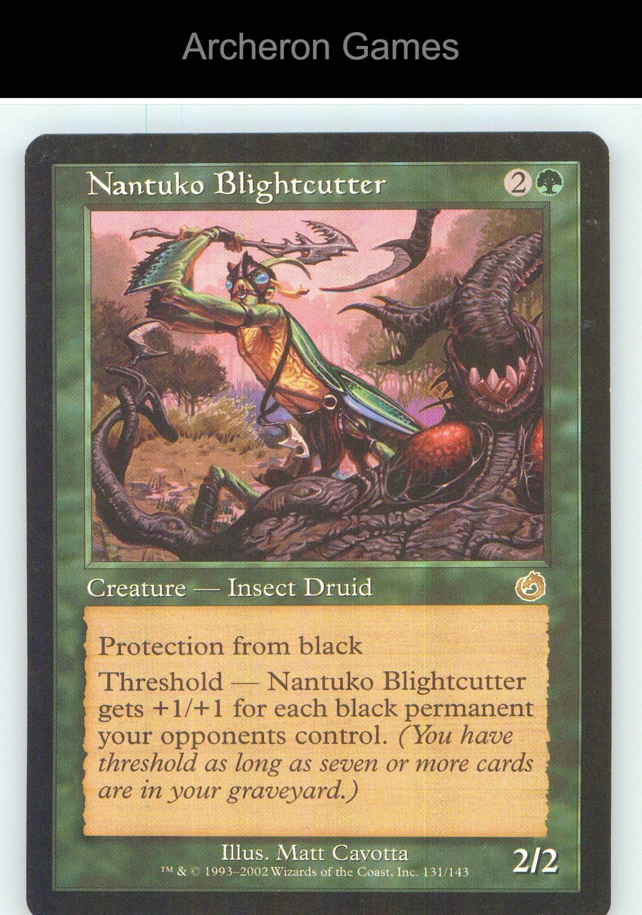 Nantuko Blightcutter TOR 131 R MTG Card NM/EX+