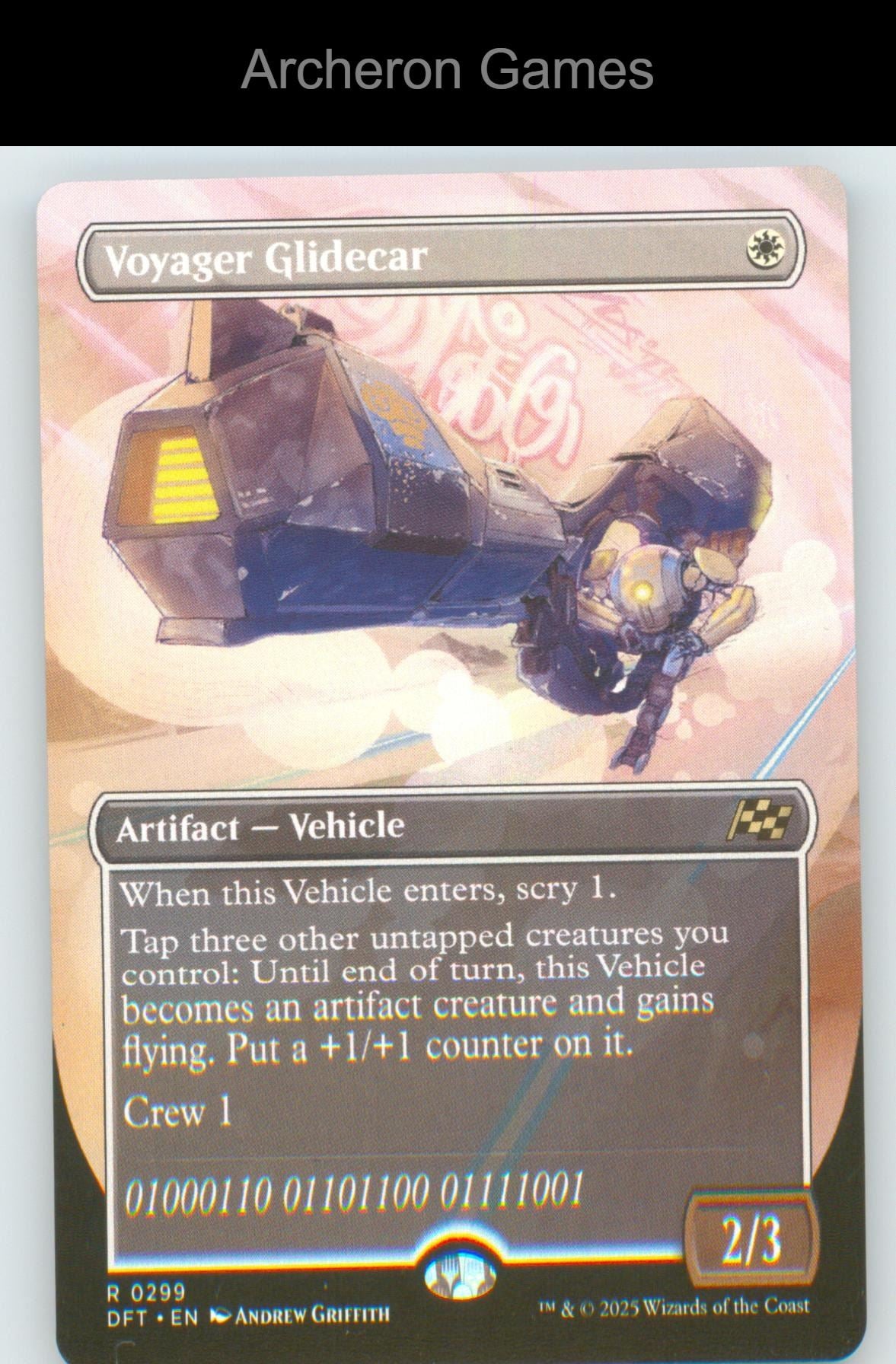 Voyager Glidecar (Borderless) DFT 299 R MTG Card NM/EX+