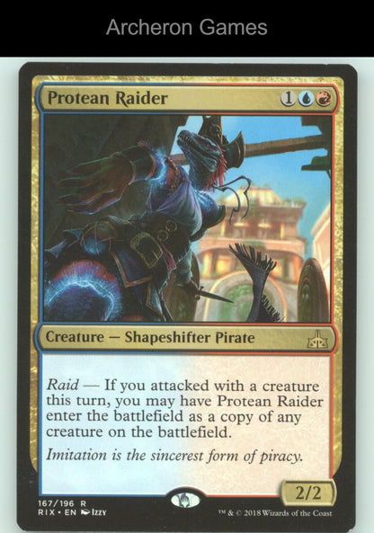 Protean Raider 167 R MTG Card Rivals of Ixalan