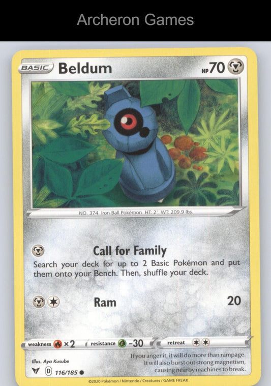 Pokemon Card Beldum VIV 116/185 C Vivid Voltage