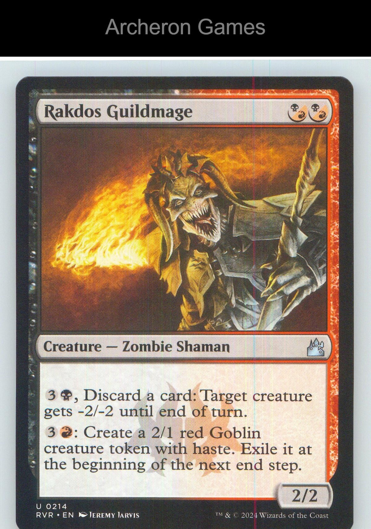 Rakdos Guildmage RVR 214 UC MTG Card NM/EX+