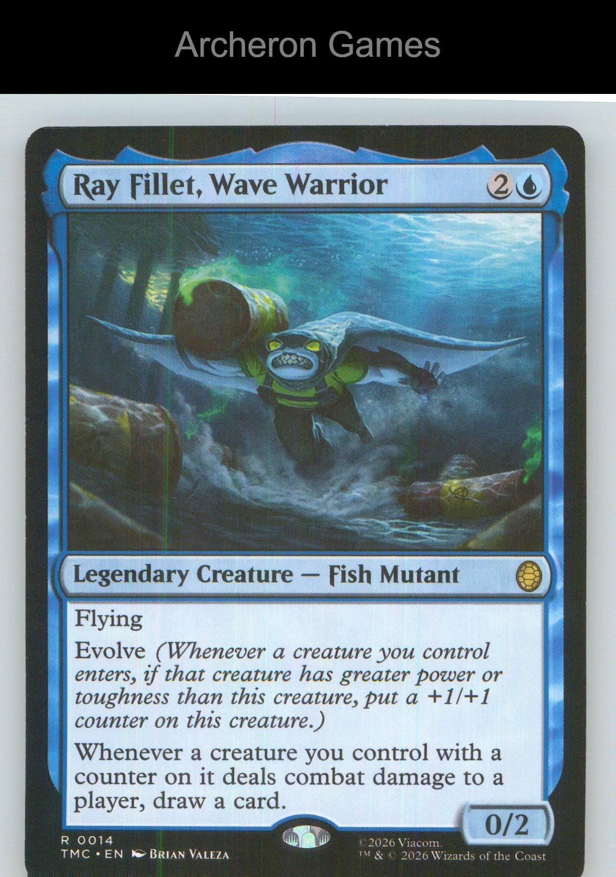 Ray Fillet, Wave Warrior TMC 14 R MTG Card NM/EX+