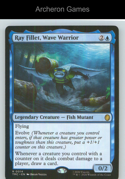 Ray Fillet, Wave Warrior TMC 14 R MTG Card NM/EX+