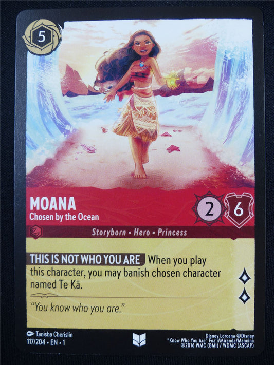 Moana Chosen by the Ocean 117/204 - Lorcana Card #4QE