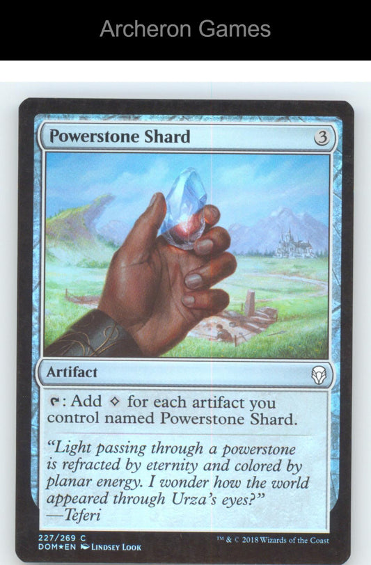 Powerstone Shard DOM 227 C MTG Card Dominaria Foil