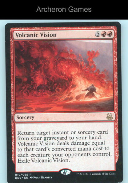 Volcanic Vision 19 R MTG Card Duel Decks: Mind vs. Might