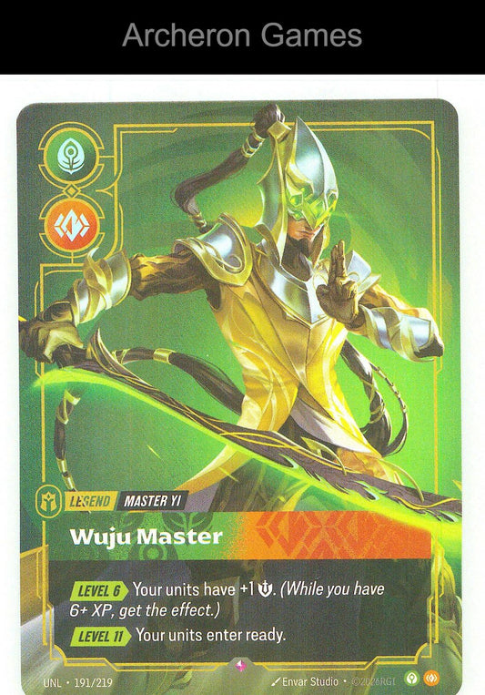 Master Yi - Wuju Master UNL 191/219 R Unleashed Riftbound Card