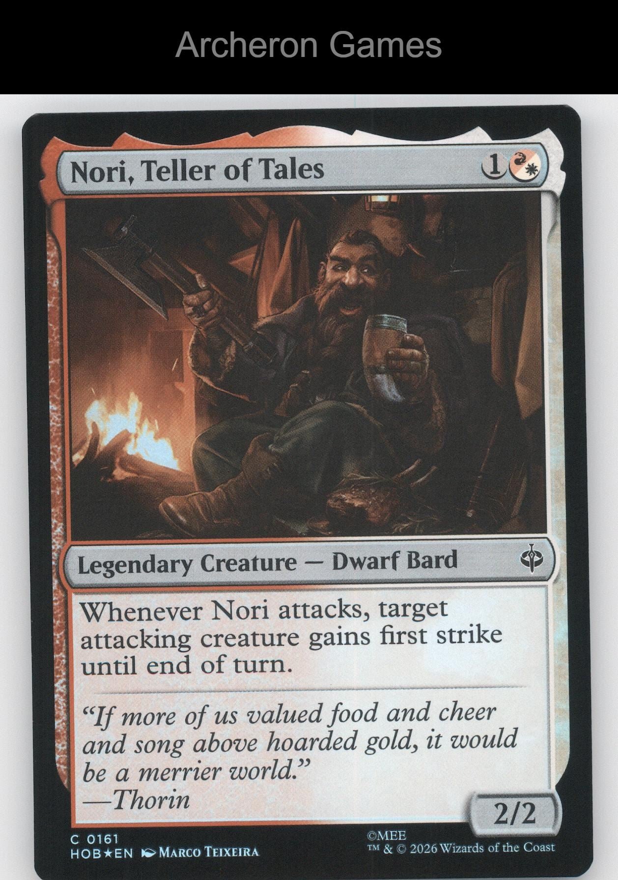 Nori, Teller of Tales HOB 161 C MTG Card The Hobbit
