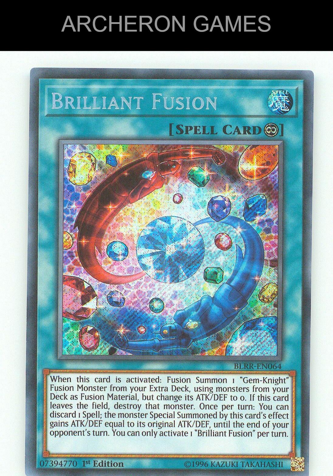 Brilliant Fusion SEC YUGIOH Card