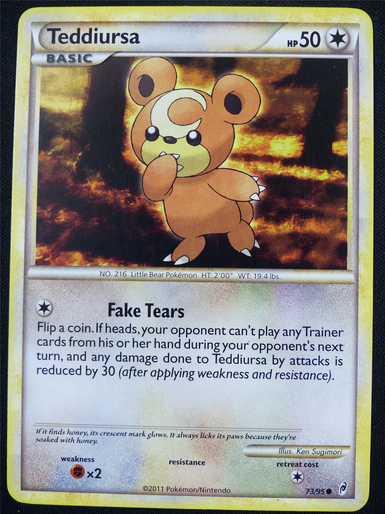 Teddiursa 73/95 played - Pokemon Card #4EN