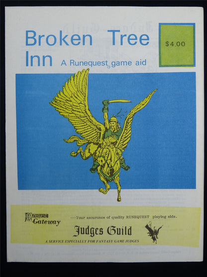Broken Tree Inn: Judges Guild Runequest Companion -  Roleplay Booklet #NE