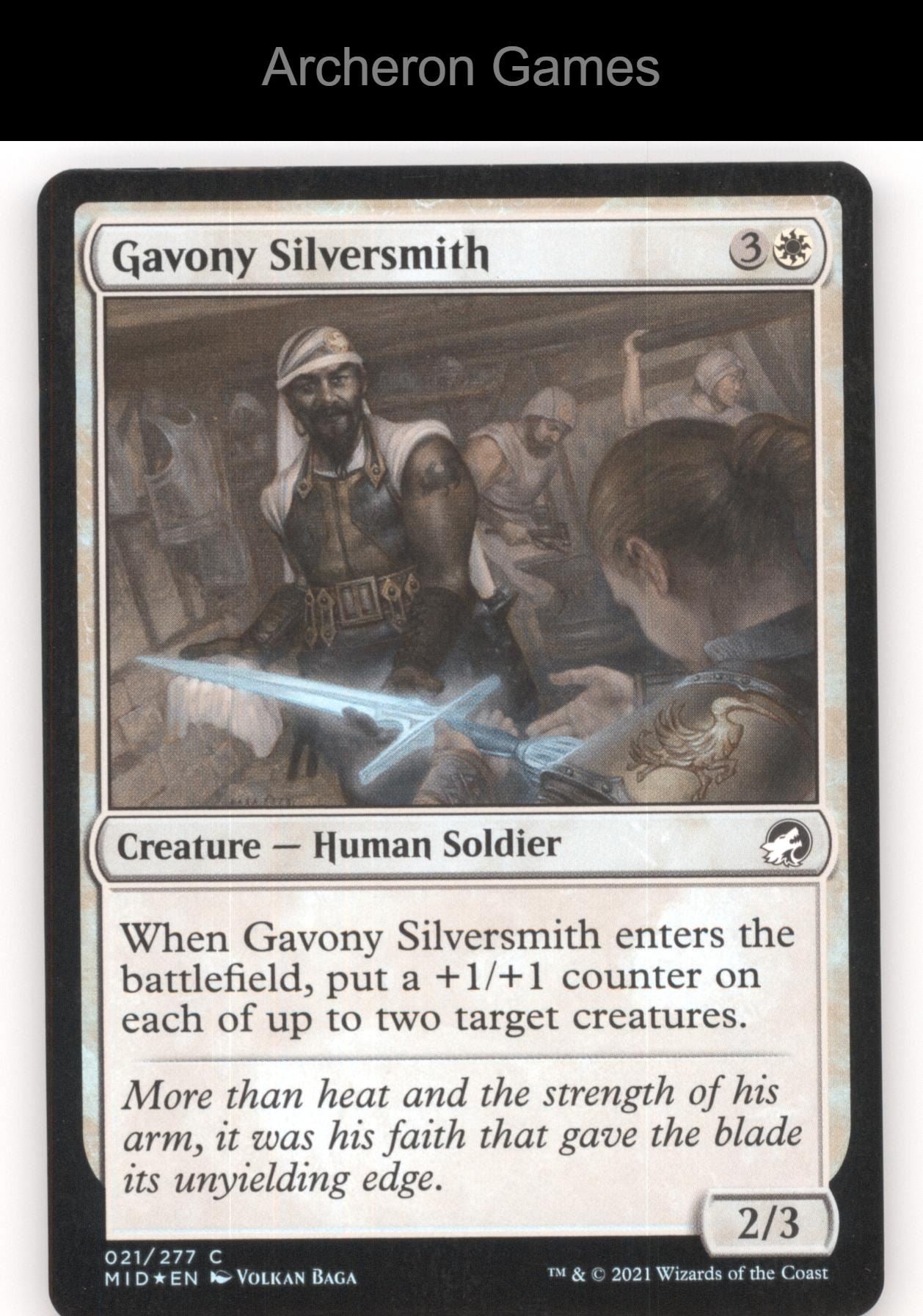 Gavony Silversmith 21 C MTG Card Innistrad: Midnight Hunt