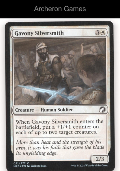 Gavony Silversmith 21 C MTG Card Innistrad: Midnight Hunt