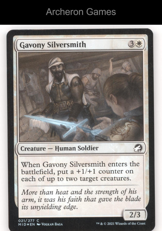 Gavony Silversmith 21 C MTG Card Innistrad: Midnight Hunt