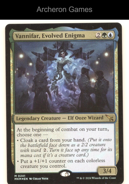 Vannifar, Evolved Enigma 241 Mythic MTG Card Murders at Karlov Manor