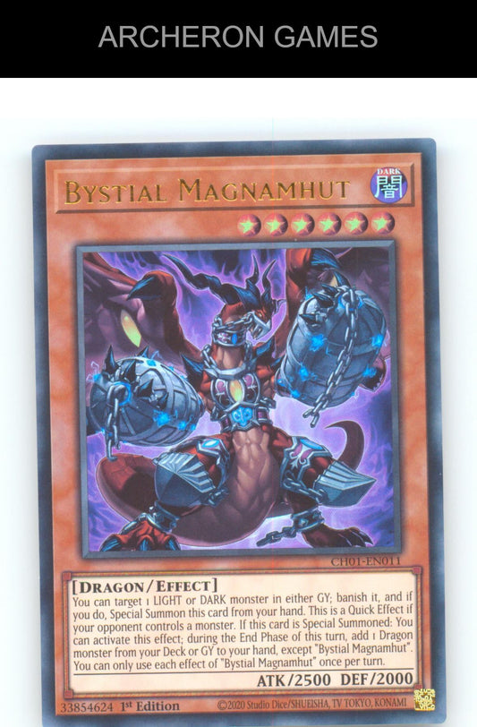 Bystial Magnamhut Ultra Rare YUGIOH Card 1st Edition