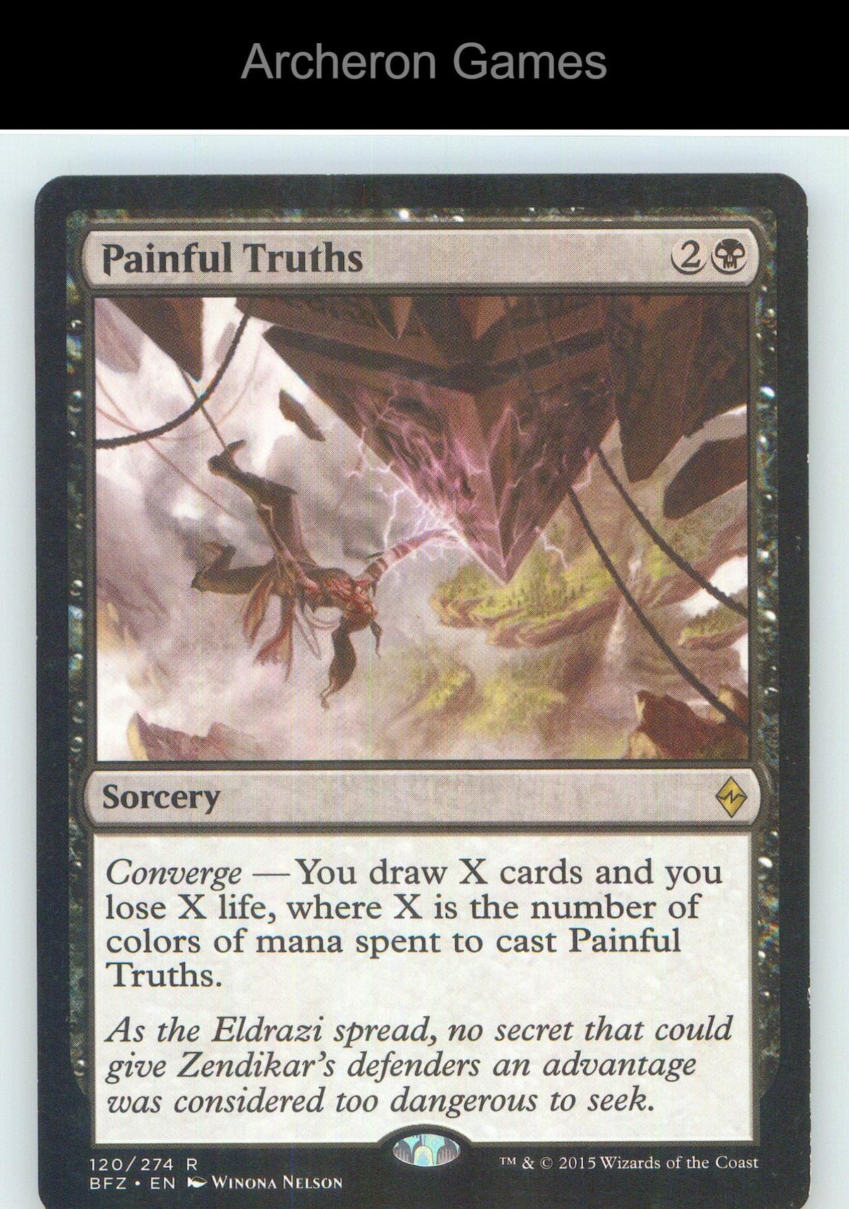 Painful Truths BFZ 120 R MTG Card NM/EX+