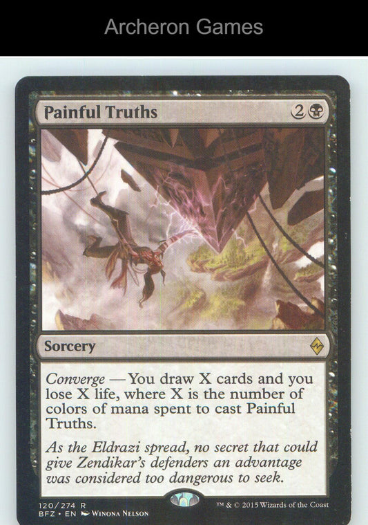 Painful Truths BFZ 120 R MTG Card NM/EX+