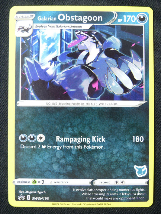 Galarian Obstagoon SWSH193 Promo - Pokemon Card #1H6