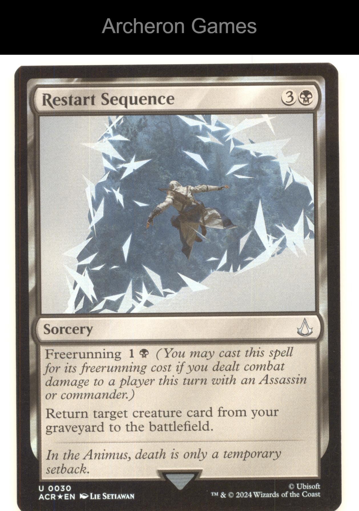 Restart Sequence 30 UC MTG Card Universes Beyond: Assassin's Creed