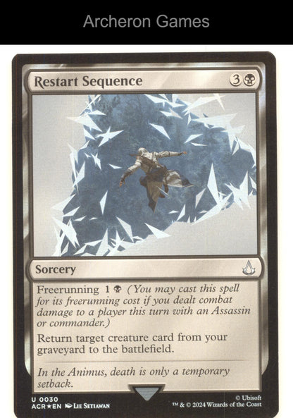 Restart Sequence 30 UC MTG Card Universes Beyond: Assassin's Creed