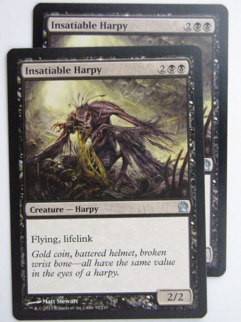 MTG Magic Cards: INSATIABLE HARPY x2 Theros # 24C51