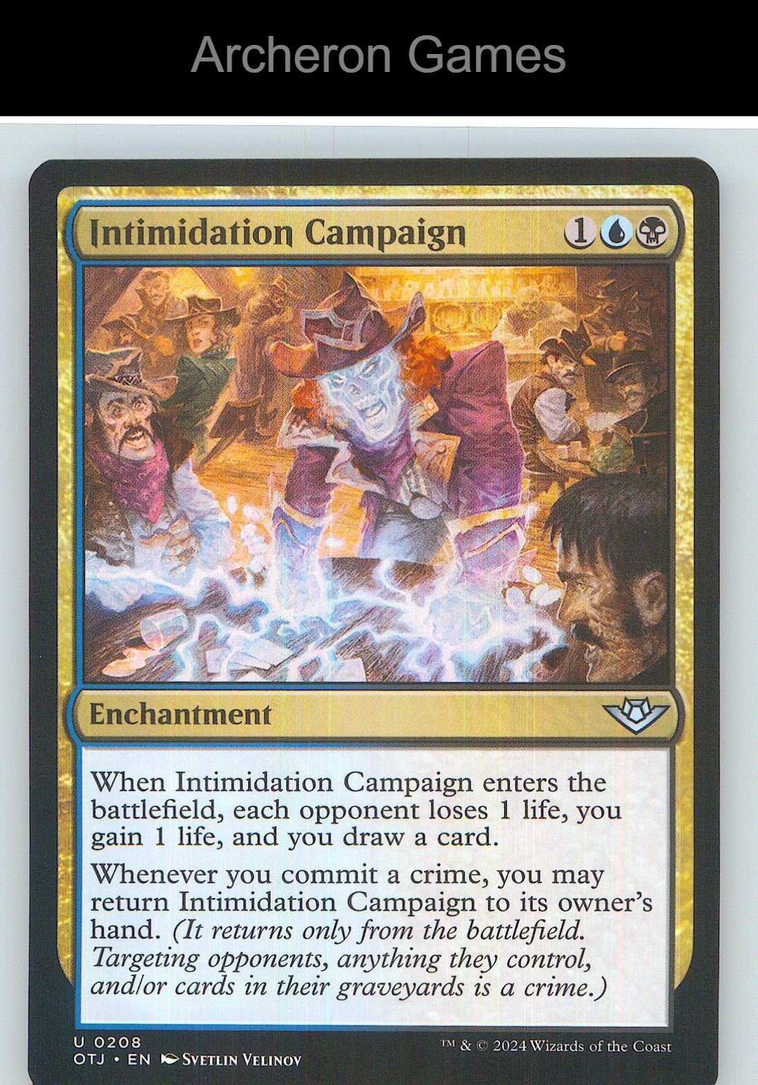 Intimidation Campaign OTJ 208 UC MTG Card NM/EX+