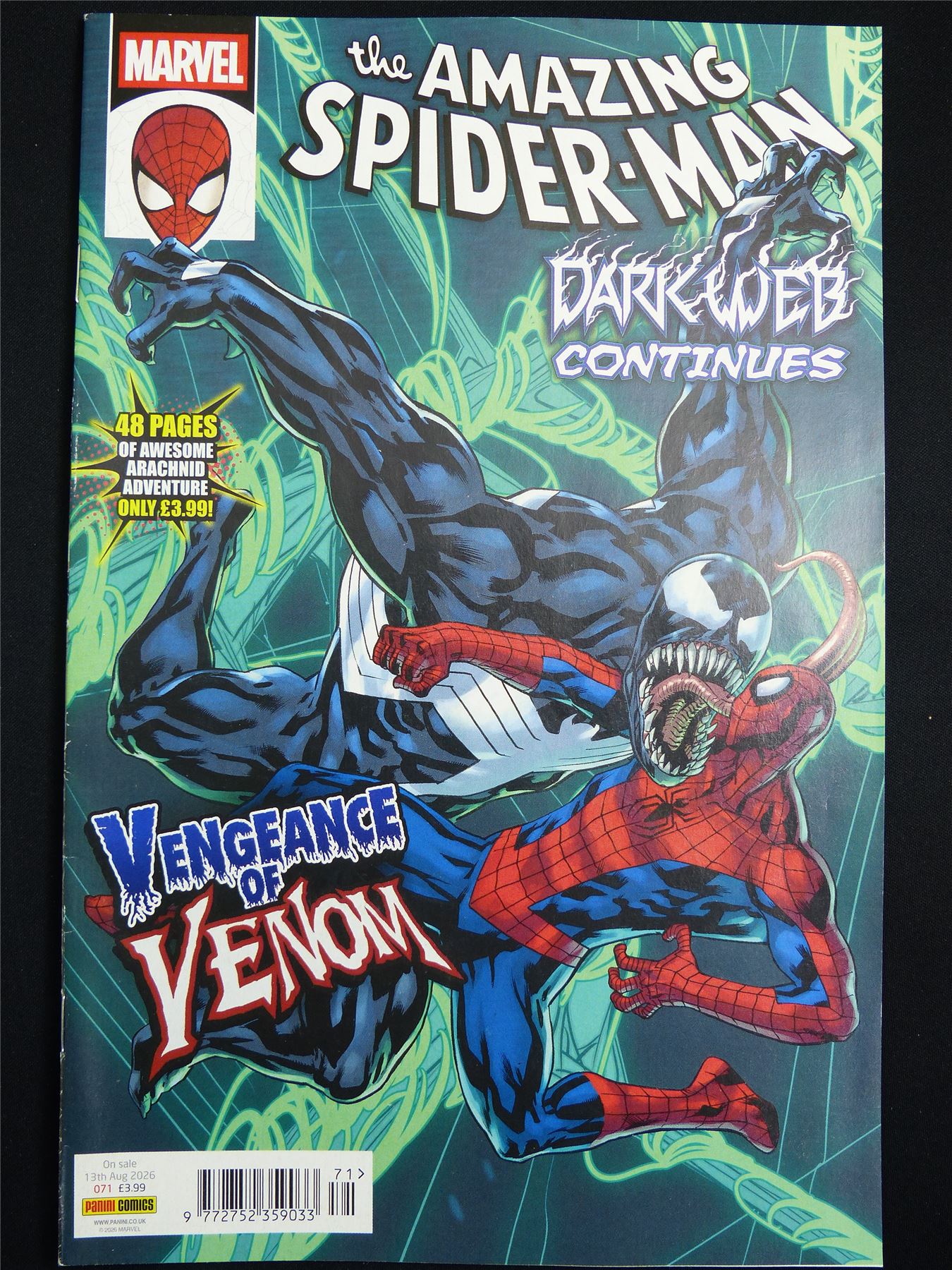 The Amazing SPIDER-MAN: Dark Web Continues #71 Cvr A Panini - Marvel Comic #3VN