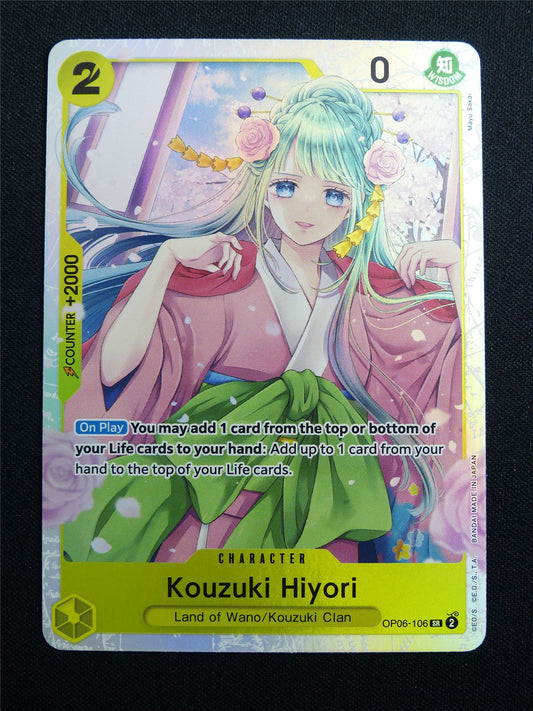 Kouzuki Hiyori OP06-106 SR Foil - One Piece Card #3KO