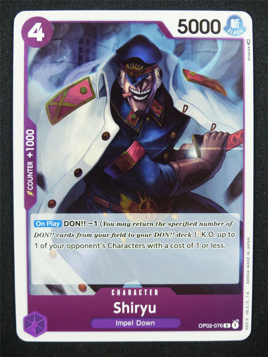 Shiryu OP02-076 R - One Piece Card #4M