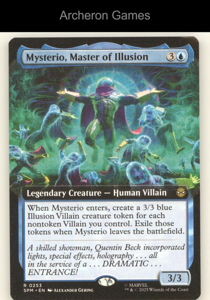 Mysterio, Master of Illusion (Extended Art) 253 R MTG Card Marvel's Spider-Man