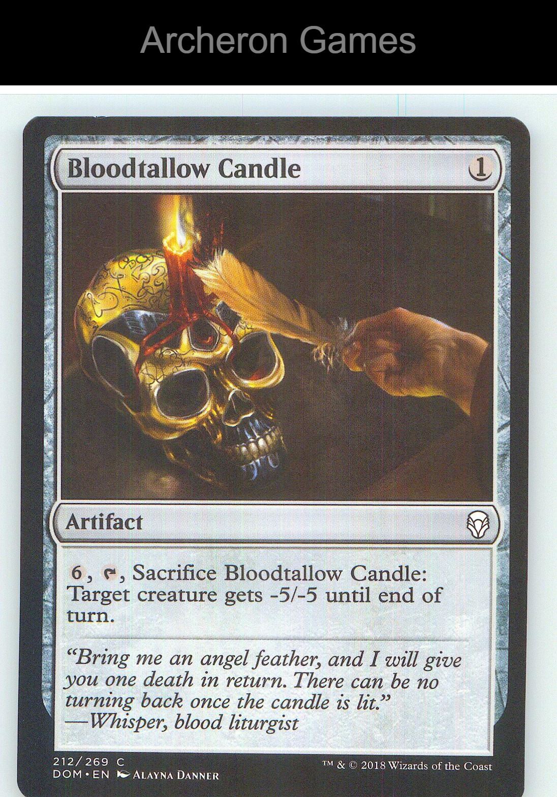 Bloodtallow Candle DOM 212 C MTG Card NM/EX+