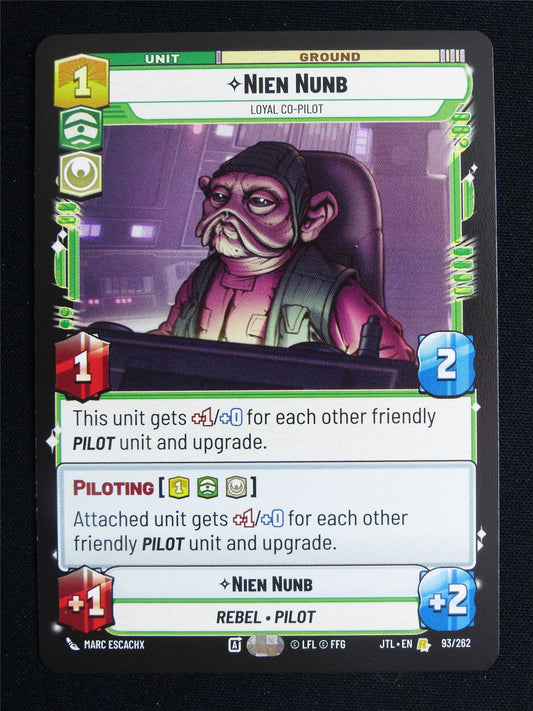 Nien Nunb 93/262 - Star Wars Unlimited Card #3TB