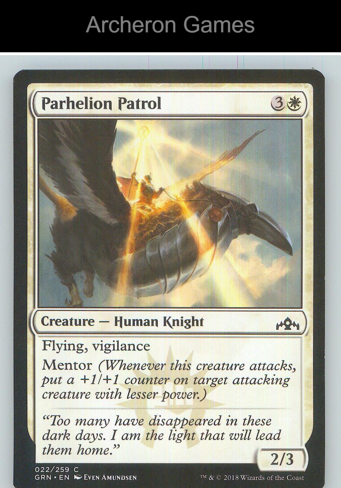 Parhelion Patrol GRN 22 C MTG Card NM/EX+