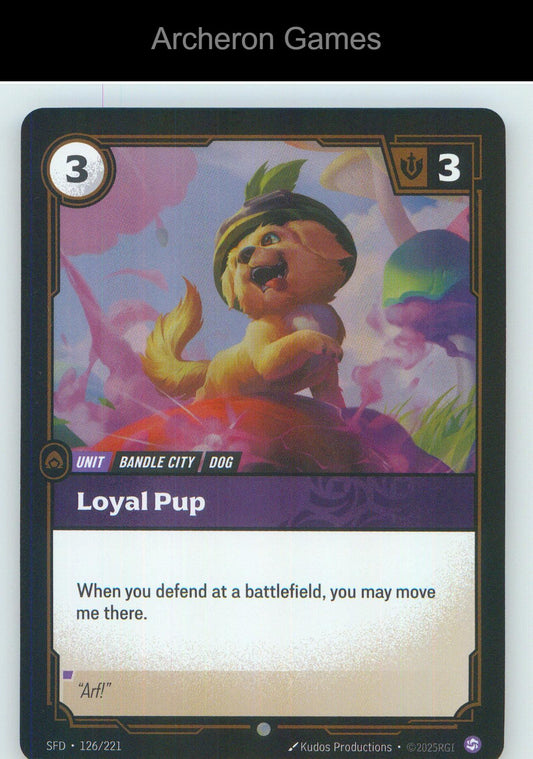 Loyal Pup SFD 126/221 C Spiritforged Riftbound Card