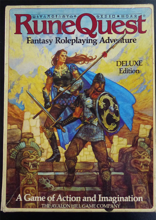 RuneQuest Fantasy Roleplaying Adventure Deluxe Edition OOP - Avalon Hill Games #21V