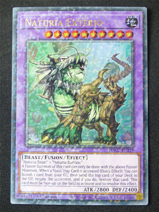 Naturia Exterio HAC1 Terminal Rare - 1st ed Yugioh Card #15J