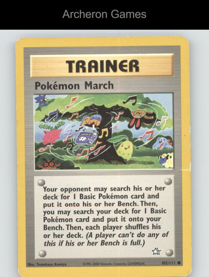 Pokemon Card Pokemon March N1 102/111 C Neo Genesis Unlimited