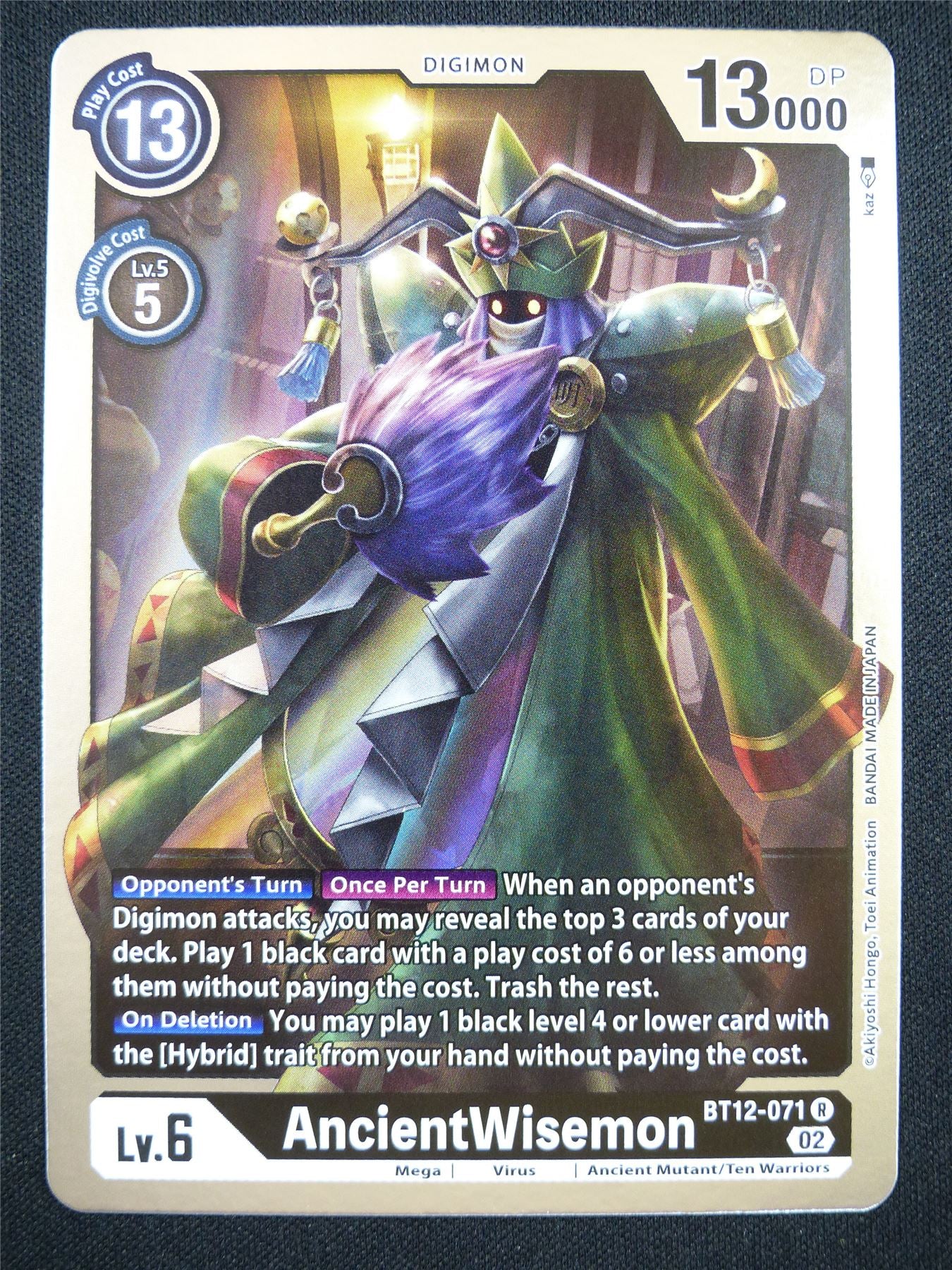 AncientWisemon BT12-071 R - Digimon Card #KY